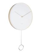 Wall Clock Pendulum Metal Home Decoration Watches Wall Clocks White KA...