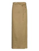 Safinars Skirt Langt Skjørt Khaki Green Résumé