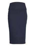 Soft Punto Mix + Match Stretch Skirt Knelangt Skjørt Blue Esprit Colle...