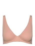 Bra Wire Tencel Lingerie Bras & Tops Wired Bras Beige Lindex