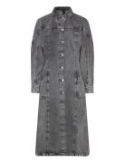 Sousha Denim Long Coat Knelang Kjole Grey HOLZWEILER