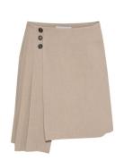 Ninakb Skirt Kort Skjørt Beige Karen By Simonsen