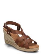 Espadrilles Sandal Med Hæl Espadrilles Brown Billi Bi