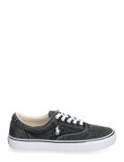 Keaton Washed Canvas Sneaker Lave Sneakers Black Polo Ralph Lauren