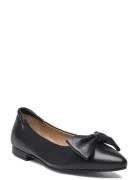 Biatracey Bow Flats Smooth Leather Ballerinasko Ballerinaer Black Bian...