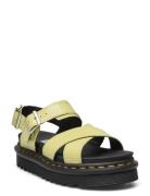 Voss Ii Lime Green Distressed Patent Flate Sandaler Green Dr. Martens