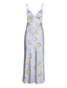 Malinda Slip Dress Maxikjole Festkjole Blue Bardot