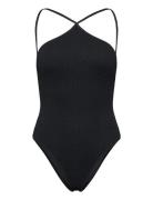 Halter Neck Swimsuit Badedrakt Badetøy Black Mango