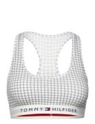 Unlined Bralette Print Lingerie Bras & Tops Soft Bras Bralette White T...