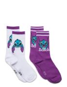 Socks Sokker Strømper Multi/patterned Lilo & Stitch