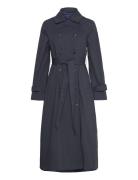 Bs Leonora Coat Trench Coat Kåpe Navy Bruun & Stengade