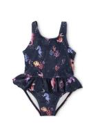 Eva – Swimsuit 1-2 Years – Rainbow Reef Badedrakt Badetøy Blue Filibab...