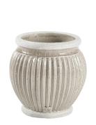 Catinia Skjuler H13.5 Cm. Home Decoration Flower Pots Grey Lene Bjerre