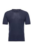 Dovre Wool T-Shirt Tops T-shirts Short-sleeved Blue Dovre