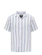 Onstrev Life Reg Stripe Ss Shirt Noos Tops Shirts Short-sleeved White ...