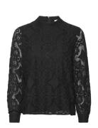 Nevea Blonde Bluse Tops Blouses Long-sleeved Black Minus