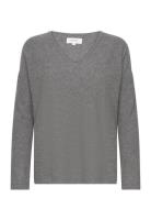 Ilianepw Pu Tops Knitwear Jumpers Grey Part Two