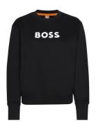 C_Elaboss_6 Tops Sweat-shirts & Hoodies Sweat-shirts Black BOSS