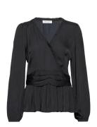 Blouse Tops Blouses Long-sleeved Black Sofie Schnoor