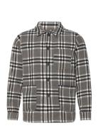 Check Overshirt Tops Overshirts Grey Lindbergh