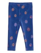 Sgbpaula Velvet Flower Leggings Bottoms Leggings Blue Soft Gallery