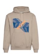 Skyscraper Urban Graphic Hoodie Tops Sweat-shirts & Hoodies Hoodies Be...