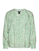 Blouse Ellie Tops Blouses Long-sleeved Green Lindex