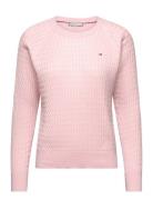 Co Cable C-Nk Sweater Tops Knitwear Jumpers Pink Tommy Hilfiger