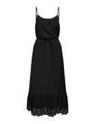 Onllou Life Emb Strap Ankel Dress Ptm Dresses Slip Dresses Black ONLY