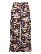 Troyrs Pant Bottoms Trousers Wide Leg Multi/patterned Résumé