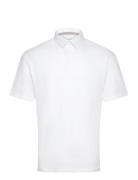 Jprcc Soft Linen Blend Ss Polo Tops Polos Short-sleeved White Jack & J...