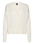 C_Feda Tops Knitwear Cardigans Cream BOSS