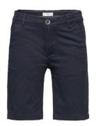 Slim-Fit Chino Cotton Bermuda Shorts Bottoms Shorts Navy Mango