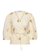 Rebekka Fruit Blouse Tops Blouses Long-sleeved Yellow A-View