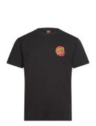 Classic Dot Chest T-Shirt Tops T-shirts Short-sleeved Black Santa Cruz