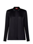 Blouses Woven Tops Blouses Long-sleeved Black Esprit Casual