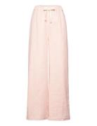 Tilde Pant Gots Bottoms Trousers Wide Leg Pink Basic Apparel