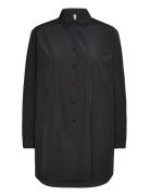 Sc-Netti Tops Shirts Long-sleeved Black Soyaconcept