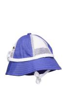 Bow Mesh Sun Hat Solhatt Blue Mini Rodini