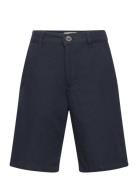 Linen Chino Bermuda Shorts Bottoms Shorts Navy Mango