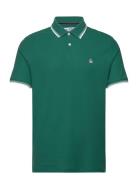 Tipped Polo Org Piq Tops Polos Short-sleeved Green Original Penguin