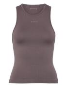 Borg Running Seamless Tank Tops T-shirts & Tops Sleeveless Brown Björn...