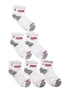 6Q-6Pk Quarter Sock Sokker Strømper White Levi's