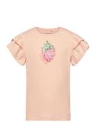 T-Shirt Ss Tops T-shirts Short-sleeved Pink Minymo