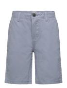 Slim-Fit Chino Cotton Bermuda Shorts Bottoms Shorts Blue Mango