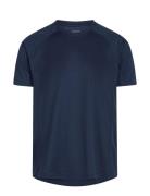 Men Sports S/S T-Shirt Sport T-shirts Short-sleeved Navy ZEBDIA