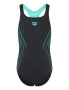 Girl's Arena Reflecting Swimsuit Swim Pro Back Nav Badedrakt Badetøy B...