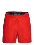 Dw Sf Medium Drawstring Joggebukser Red Tommy Hilfiger