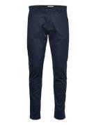 Luca Slim Chino Pant Gots/Vegan Bottoms Trousers Chinos Navy Knowledge...