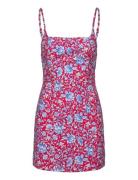 Floral Print Dress Kort Kjole Red Mango